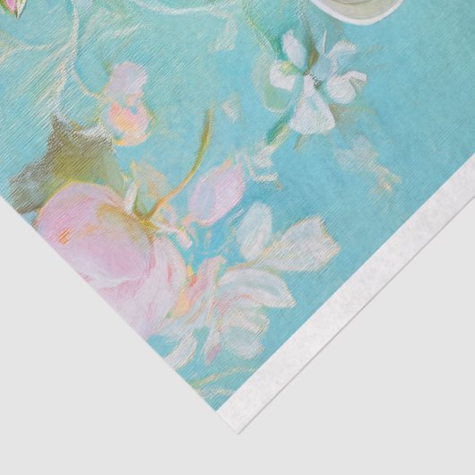 Moederdag Frog in Bloemen Pet Decoupage Tissuepapier (Detail)