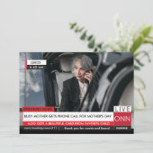 Moederdag Funny Breaking TV News spectaculaire Fab Kaart (Staand voorkant)