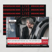 Moederdag Funny Breaking TV News spectaculaire Fab Kaart (Voorkant / Achterkant)