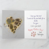 Moederdag Funny Cat Mom Hairball Kaart (Binnen)