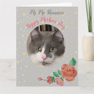 Moederdag Funny Cat Mom Hairball Kaart