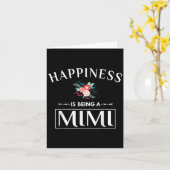 Moederdag Funny Humor Cute Graphic Quote Mimi Kaart (Gele Bloem)