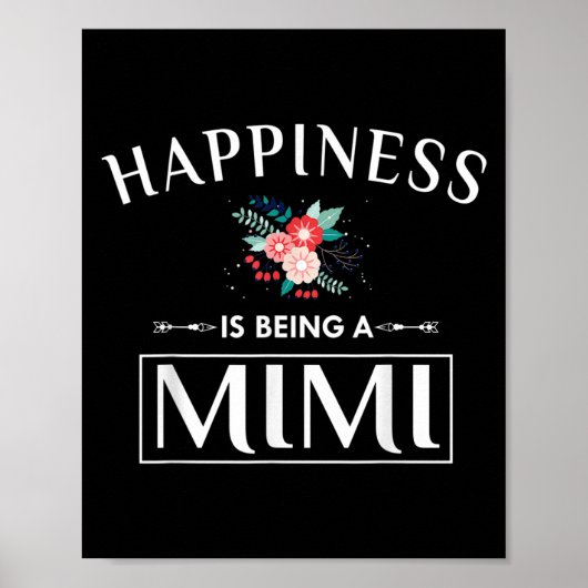 Moederdag Funny Humor Cute Graphic Quote Mimi Poster (Voorkant)