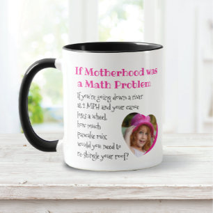 Moederdag Funny Motherhood Quote met foto Mok