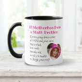 Moederdag Funny Motherhood Quote met foto Mok