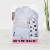 MOEDERDAG FUNNY PANDEMIC HAZMAT SUIT KAARTEN (Voorkant)