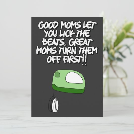 Moederdag Funny Sarcastic Meme Feestdagenkaart (Staand voorkant)