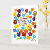 Moederdag - Garden Flowers Kaart (Gele Bloem)