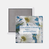 Moederdag Garden of Love, Daisies, Blue Sky Magneet (Voorkant / Achterkant)
