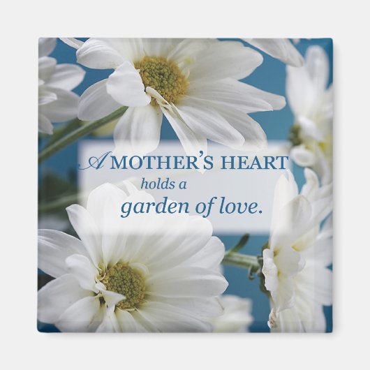 Moederdag Garden of Love, Daisies, Blue Sky Magneet (Voorkant)