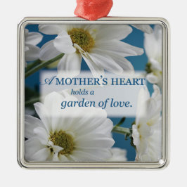 Moederdag Garden of Love, Daisies, Blue Sky Metalen Ornament
