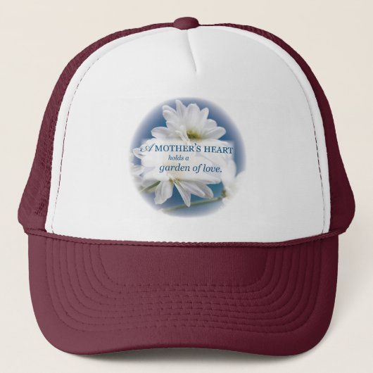 Moederdag Garden of Love, Daisies, Blue Sky Trucker Pet (Voorkant)