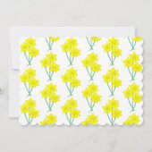 Moederdag Garden Party Brunch Daffodil Flowers Kaart (Achterkant)