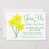 Moederdag Garden Party Brunch Daffodil Flowers Kaart (Voorkant)