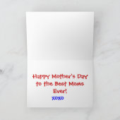 Moederdag Gay Pride Kaart (Binnen)