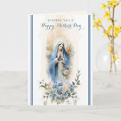 Moederdag Gebed Religieuze Bloemen Kaart (Gele Bloem)