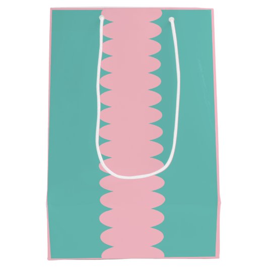 moederdag, geblugd, roze, blauwgroen, medium cadeauzakje (Achterkant)