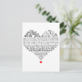 Moederdag gedicht briefkaart (Staand voorkant)