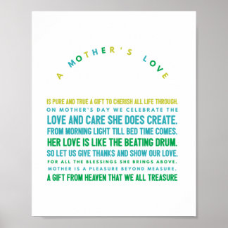 moederdag gedicht briefkaart poster