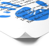 Moederdag Gedicht - Houd Mijn Hand Handafdruk Vade Poster (Hoek)