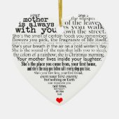 Moederdag gedicht keramisch ornament (Voorkant)