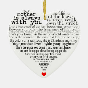 Moederdag gedicht keramisch ornament