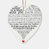 Moederdag gedicht keramisch ornament (Links)