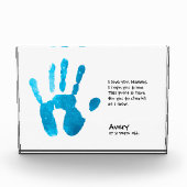 Moederdag gedicht kindercadeaubon fotoblokken (Voorkant)