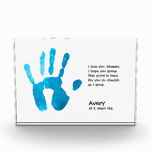 Moederdag gedicht kindercadeaubon fotoblokken (Voorkant)