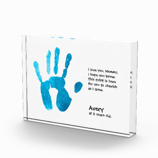 Moederdag gedicht kindercadeaubon fotoblokken (Rechts)