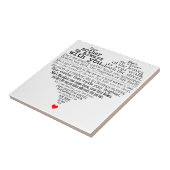 Moederdag gedicht tegeltje (Zijkant)