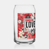 Moederdag Gedrukte blik glazen (Voorkant)