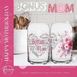 Moederdag Gedrukte blik glazen