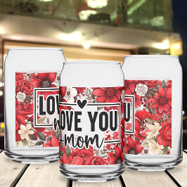 Moederdag Gedrukte blik glazen