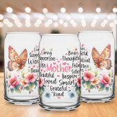 Moederdag Gedrukte blik glazen