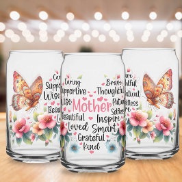 Moederdag Gedrukte blik glazen