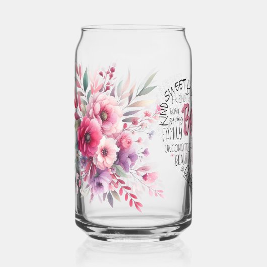 Moederdag Gedrukte blik glazen (Voorkant)