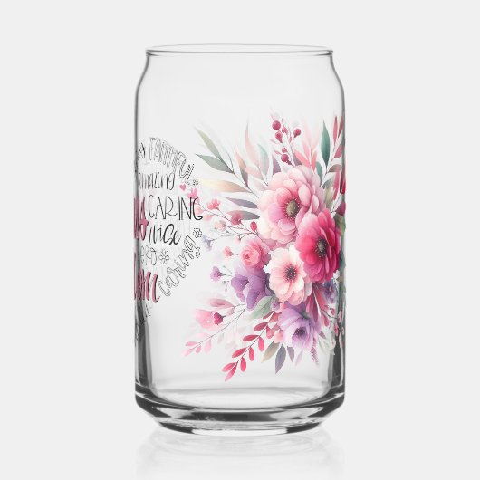 Moederdag Gedrukte blik glazen (Achterkant)