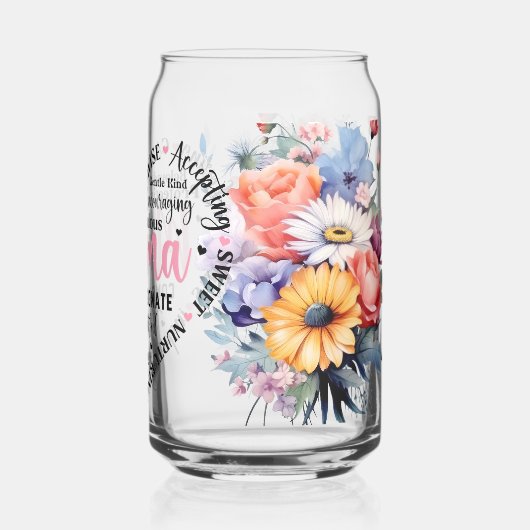 Moederdag Gedrukte blik glazen (Achterkant)