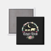 Moederdag geeft mama Beer met 2 kubieke meter Magneet (Voorkant / Achterkant)