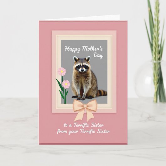 Moederdag Geframed Dierendag Kaart (Voorkant)