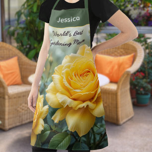 Moederdag: Gele Rozen Tuinliefhebber Keuken Schort