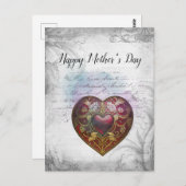 Moederdag Gemengde vormgeving voor mediakanaal Briefkaart (Voorkant / Achterkant)