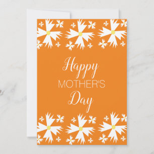 Moederdag Geometrische Margriet Feestdagenkaart