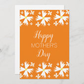 Moederdag Geometrische Margriet Feestdagenkaart (Voorkant / Achterkant)