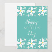 Moederdag Geometrische Margriet Vakantiekaart Feestdagenkaart (Voorkant / Achterkant)