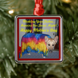 Moederdag German Shepherd Dog Modelling Clothes Metalen Ornament