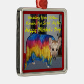 Moederdag German Shepherd Dog Modelling Clothes Metalen Ornament (Rechts)