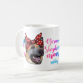Moederdag German Shepherd Hondenras Hondenliefhebb Koffiemok (Voorkant links)