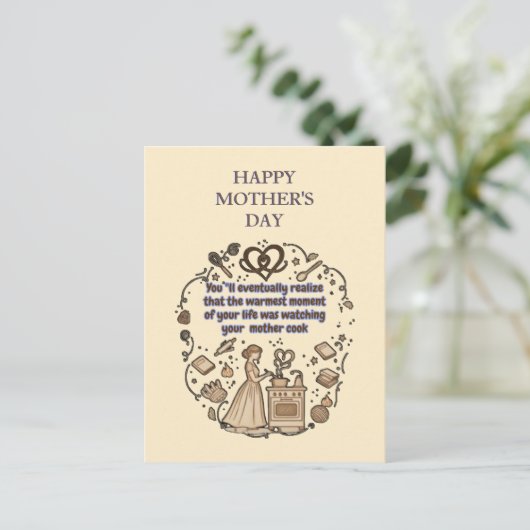 moederdag geschenken briefkaart (Staand voorkant)
